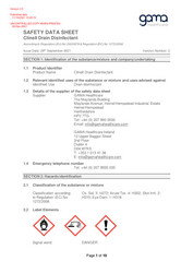 Clinell Drain Disinfectant SDS (Australia)